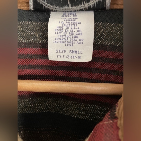 Stonebridge RARE 90s Western Serape Striped Vest - S - Picture 7 of 7